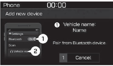 Abbinamento di un dispositivo Bluetooth