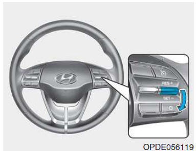 Per impostare la velocità tramite Cruise Control intelligente