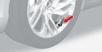 Segnalazione pneumatici sgonfi