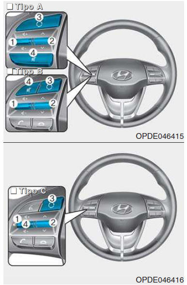 Comandi audio al volante