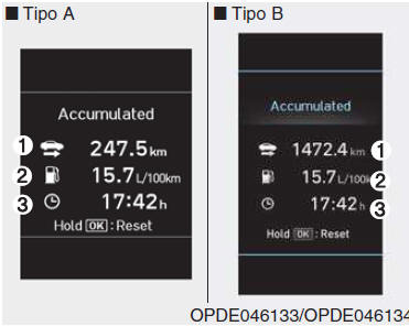 Display Info complessive