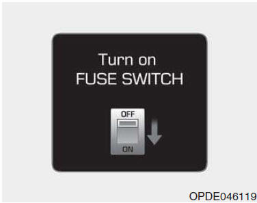 Turn on FUSE SWITCH