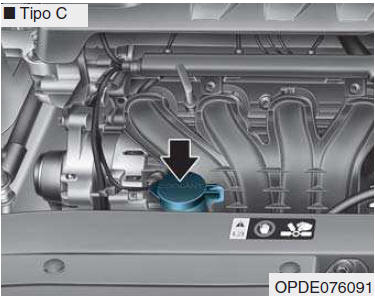 Controllo livello liquido refrigerante motore
